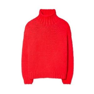 Tory Burch TorySport Chunky Knit Sweater in Red